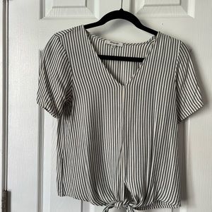 Blue Striped Top
